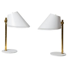 Retro Pair of Model 9227 Table Lamps, Paavo Tynell, Idman Oy, 1950s 