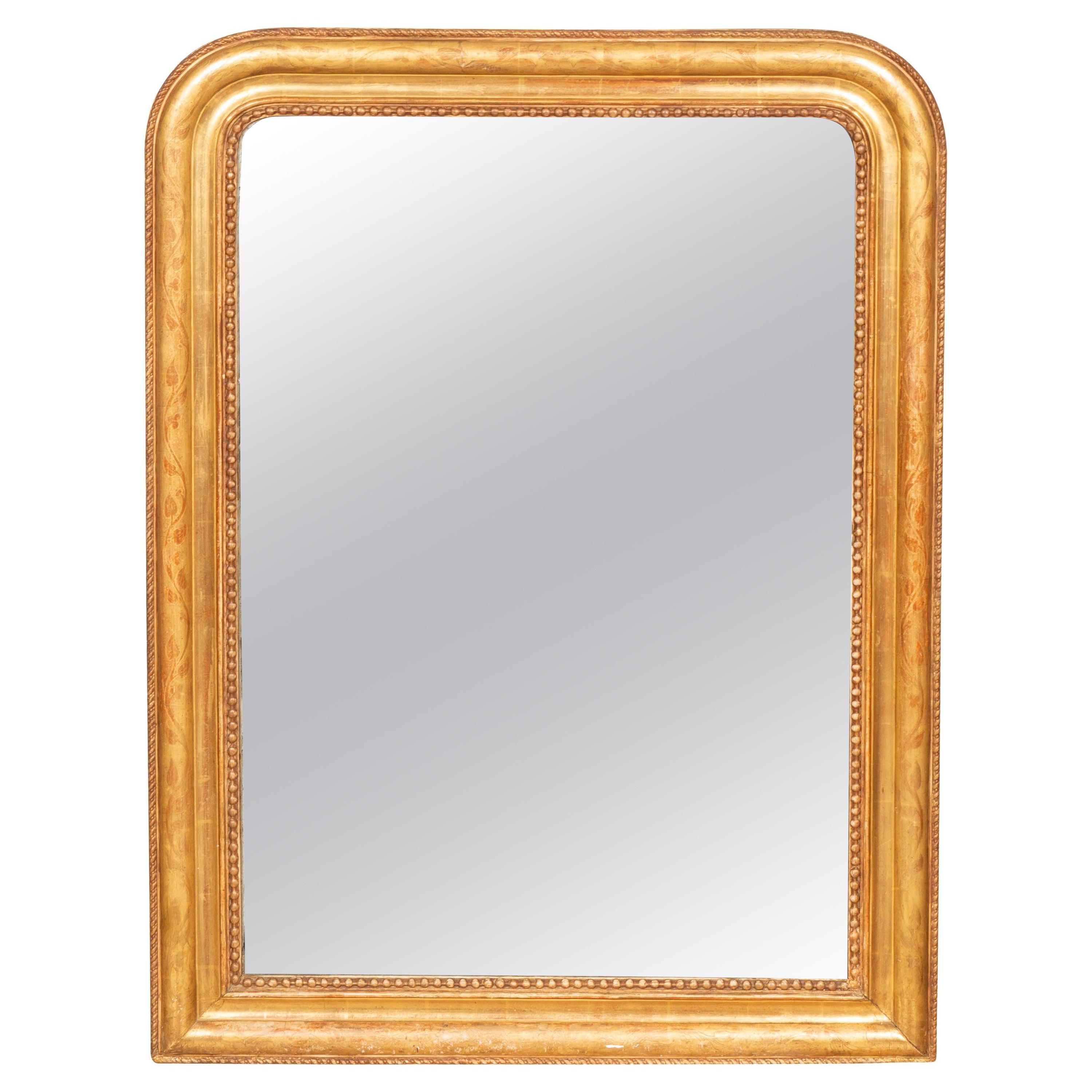 Louis Phillippe Giltwood Mirror For Sale