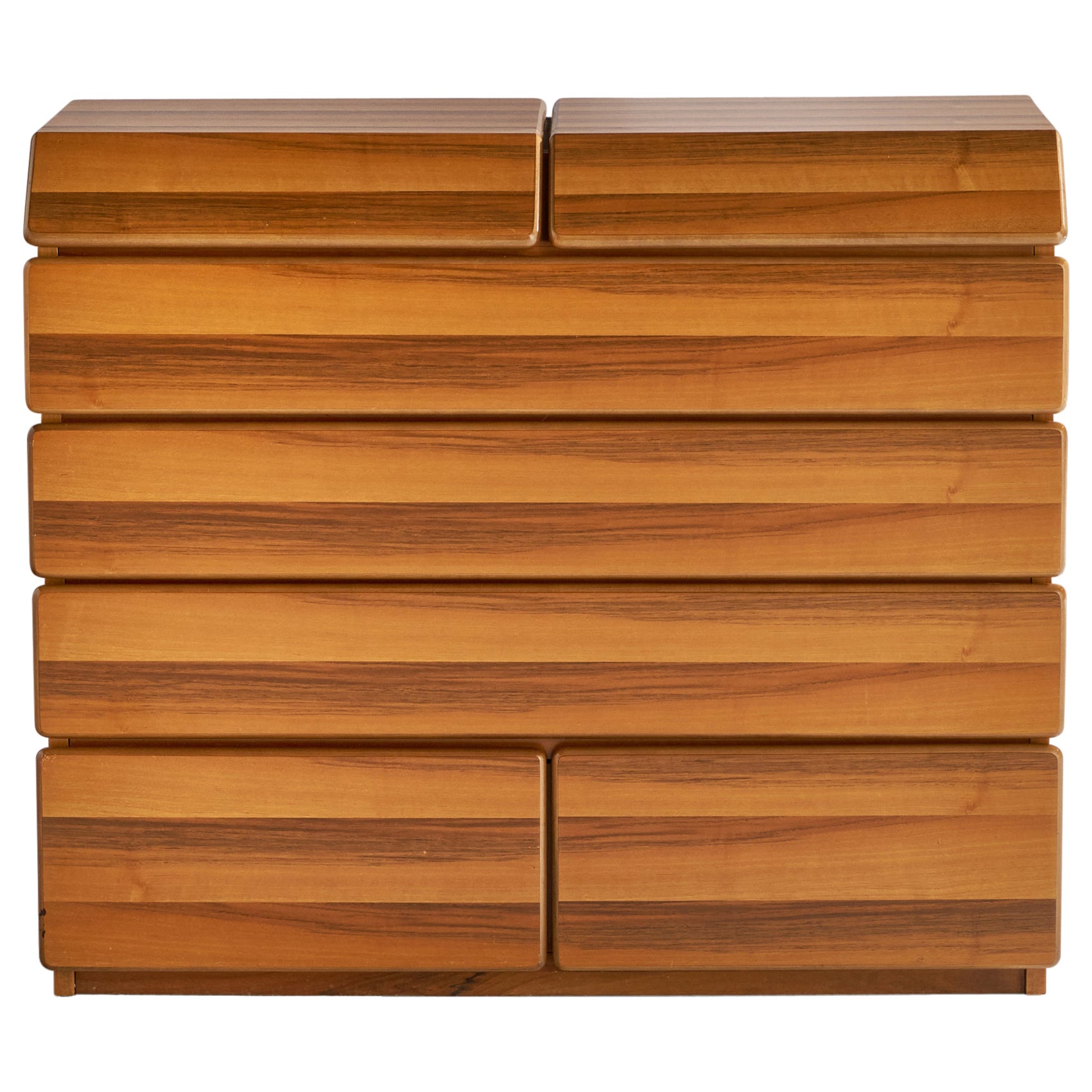 Mobilgirgi, Chest of Drawers, Spalting Wood, Italy, 1970s For Sale