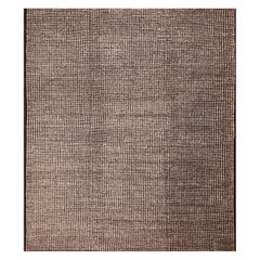 Nazmiyal Collection Quadratische Form Moderne Creme und Brown Area Rug 10'4" x 11'5"