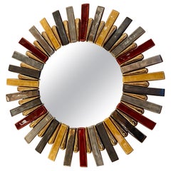 Circular ceramic mirror by Mith�é Espelt