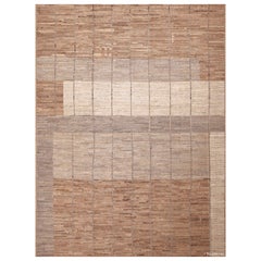Nazmiyal Collection Tappeto moderno e minimalista di colore terroso dimensioni stanza 10'5" x 13'7"