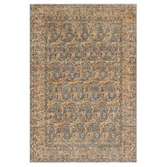 Antique 19th Century Persian Tabriz Handmade Wool Rug