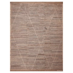 Collection Nazmiyal, tapis de zone tribal abstrait et minimaliste moderne 10'8" x 13'8"