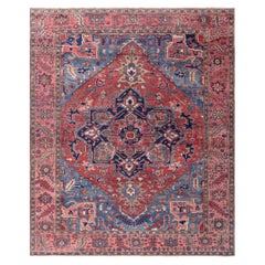 Persischer Heriz-Teppich aus der Mitte des 20.