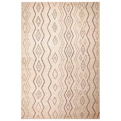 Nazmiyal Collection Tribal Beni Ourain Design Ivory Cream Modern Rug 12' x 18'