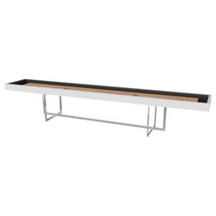 Elevate Customs Beso Shuffleboard Tables / Solid Pantone White Color in 12' -USA