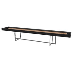 Elevate Customs Beso Shuffleboard Tables / Solid Pantone Black Color in 12' -USA