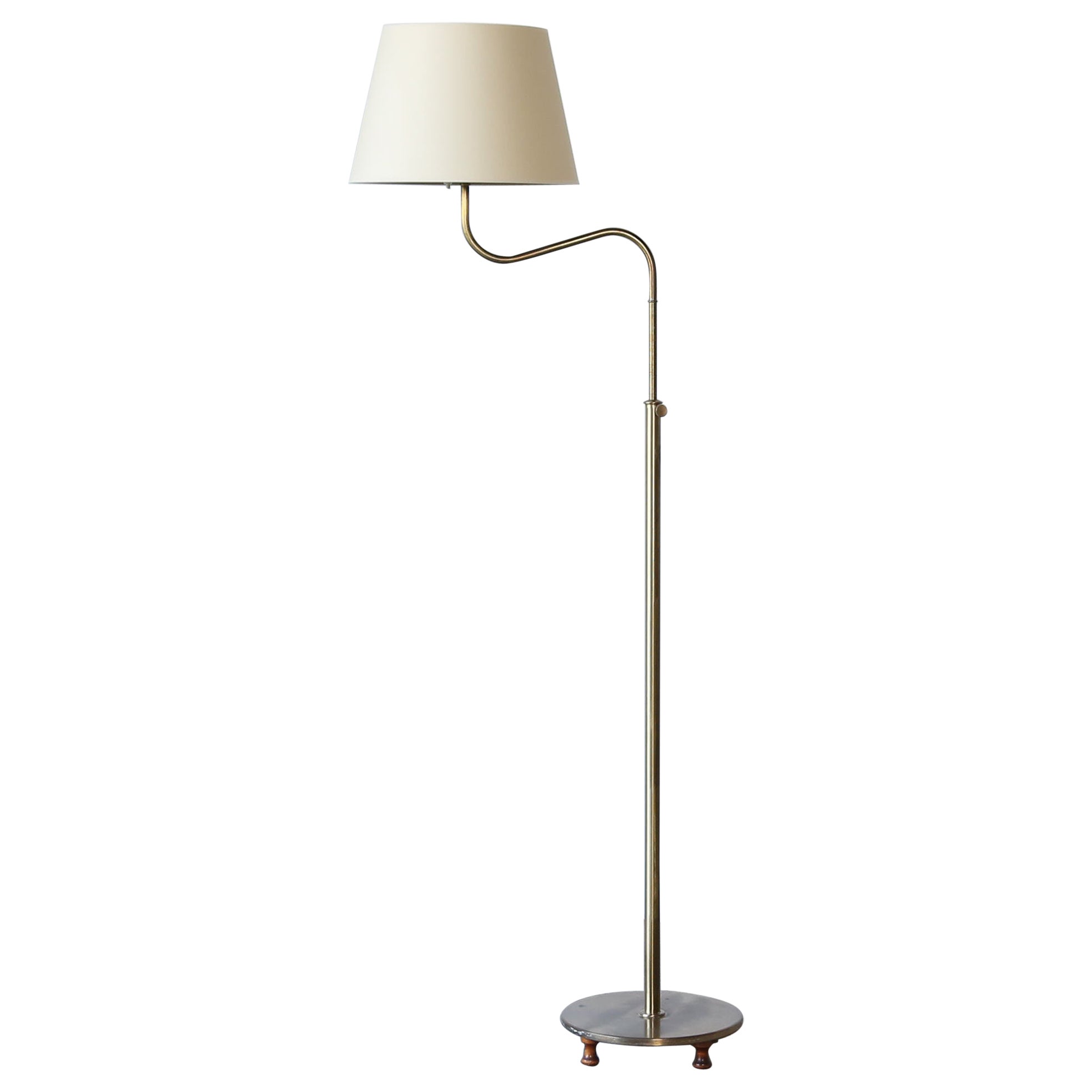 Josef Frank Floor Lamp Model No. 2568, Sweden, 1950s For Sale