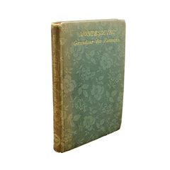 Livre ancien Grandeur des Romains, Montesquieu, Langue française, milieu de l'ère victorienne