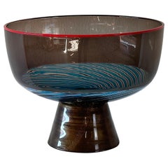Rare vase de collection en verre de Murano de Yoichi Ohira pour Vetreria De Majo, années 1990