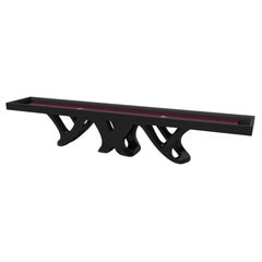 Elevate Customs Draco Shuffleboard Tables /Solid Pantone Black Color in 12' -USA