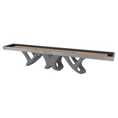 Elevate Customs Draco Shuffleboard-Tisch/Schirmtisch aus Edelstahl mit Blechplatte und Metallblech in 14' -USA