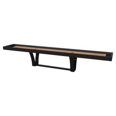 Elevate Customs Elite Shuffleboard-Tische /Solid Pantone Schwarze Farbe in 12' -USA