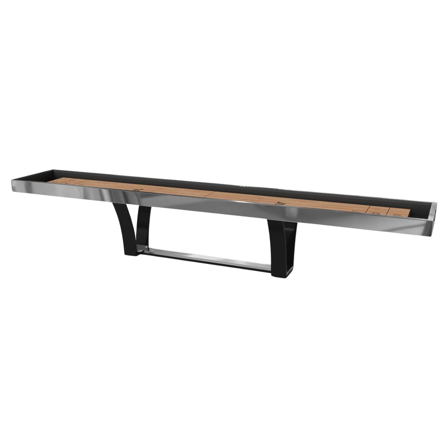 Elevate Customs Elite Shuffleboard Table/Stainless Steel Sheet Metal in 14' -USA For Sale