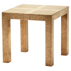 Louise Art Deco Lowboys Square Drink Table Mid. Gehämmertes Kupfer von Alison Spear