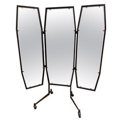 Retro Large Tailor's Mirror, Made in Italy, 1960s