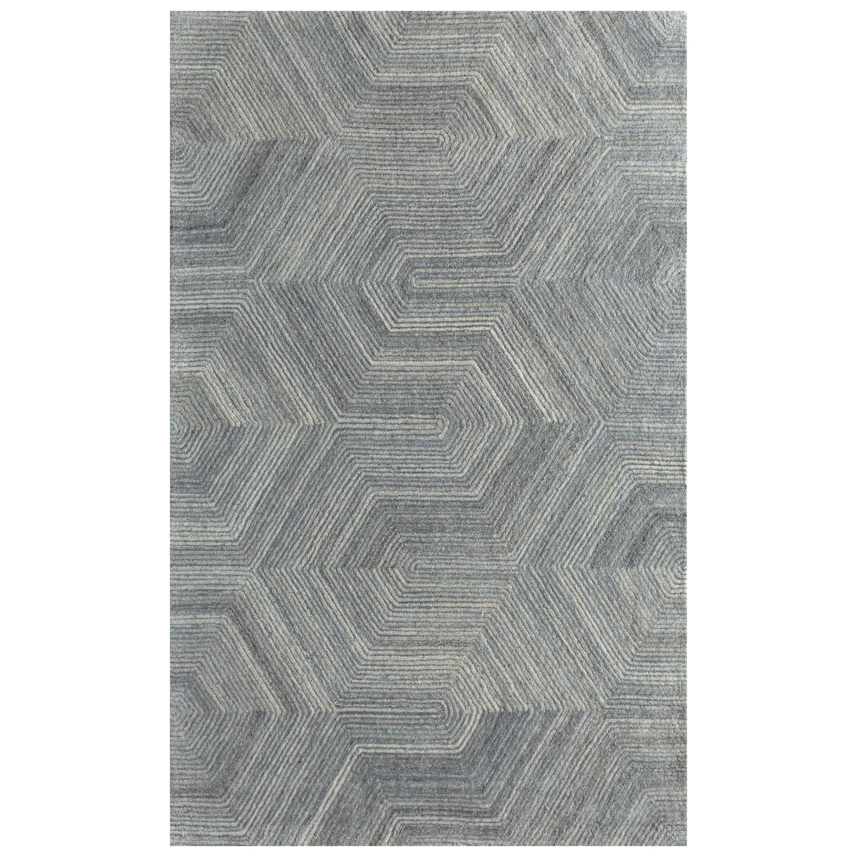 Whispers of Mist Natural Gray Hand-Tufted Rug For Sale