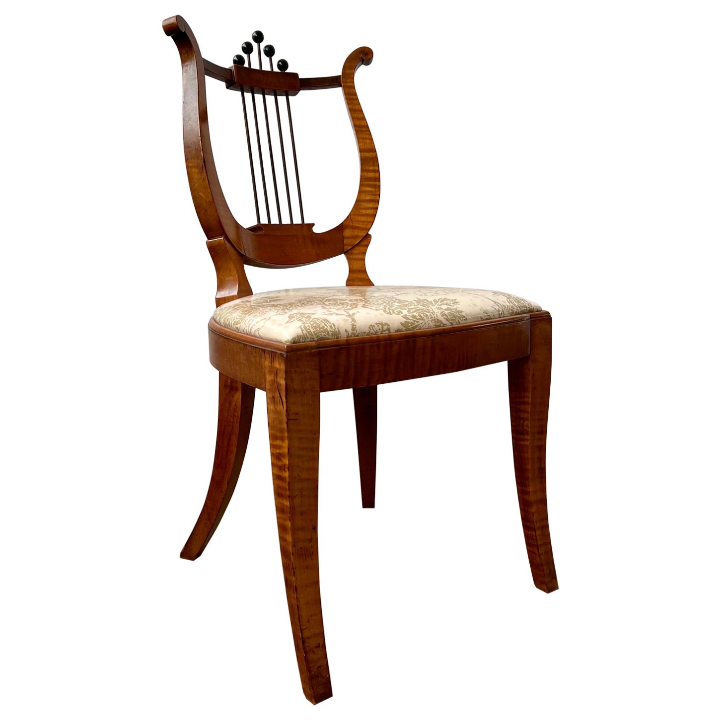 Antique Lyre Back Chair For Sale