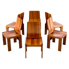"Maxello" Dining Room Chairs by Enzo Berti for Piarotto Mobili, 1980s