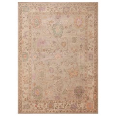 Nazmiyal Collection Tribal Modern Turkish Oushak Design Area Rug 9'10" x 13'8"