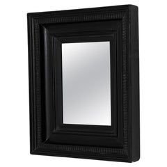 19th Century French Black Patinated Wall Mirror