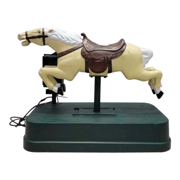 Vintage Coin Operated Carousel Horse Ride For Sale at 1stDibs