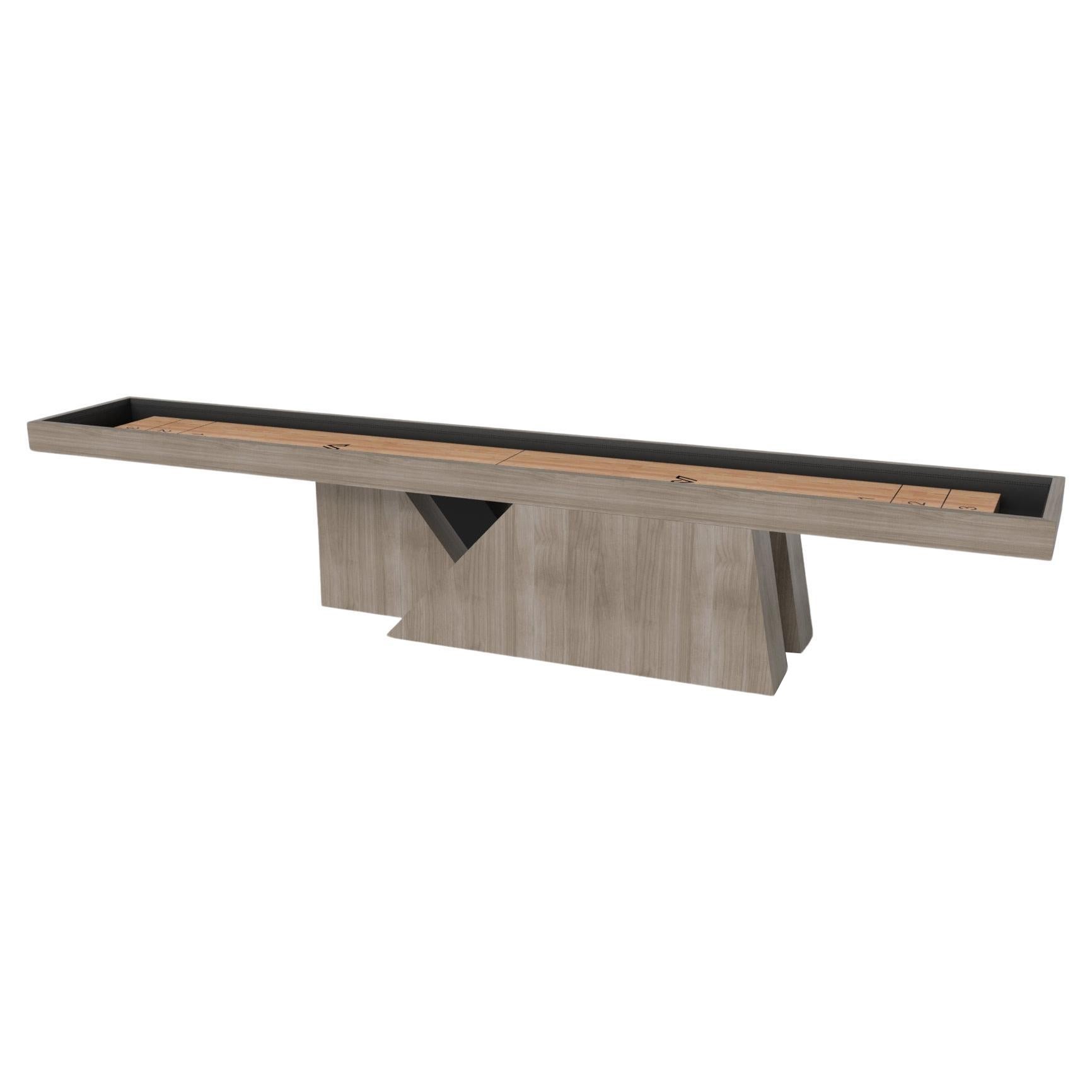 Elevate Customs Stilt Shuffleboard Tables / Solid White Oak Wood in 18' - USA For Sale