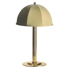 Vintage Josef Hoffmann Silk and Brass Table Lamp Villa Primavesi, Re-Edition