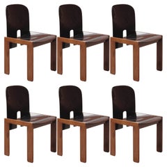 Afra & Tobia Scarpa "121" Dining Chairs for Cassina, 1965, Set of 6