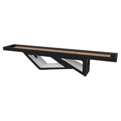 Elevate Customs Rumba Shuffleboard Tables /Solid Pantone Black Color in 14' -USA