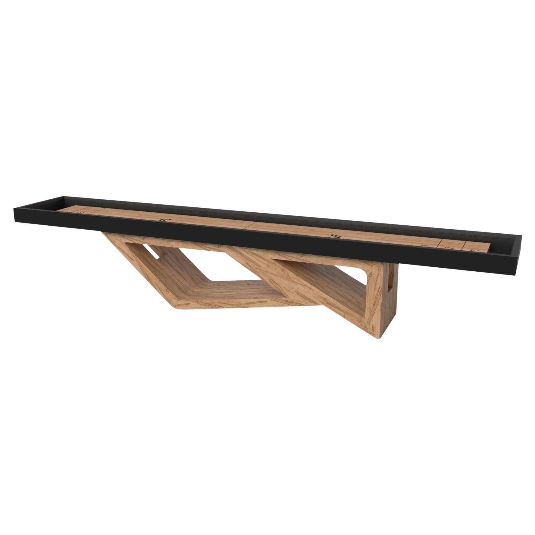 Elevate Customs Rumba Shuffleboard Tables / Bois d'érable bouclé massif de 12' - USA en vente