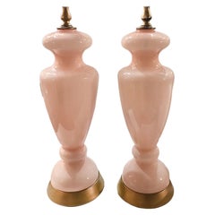 Used Opaline Glass Table Lamps