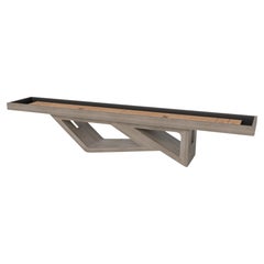 Elevate Customs Rumba Shuffleboard-Tische aus massivem weißem Eichenholz in 18' - USA
