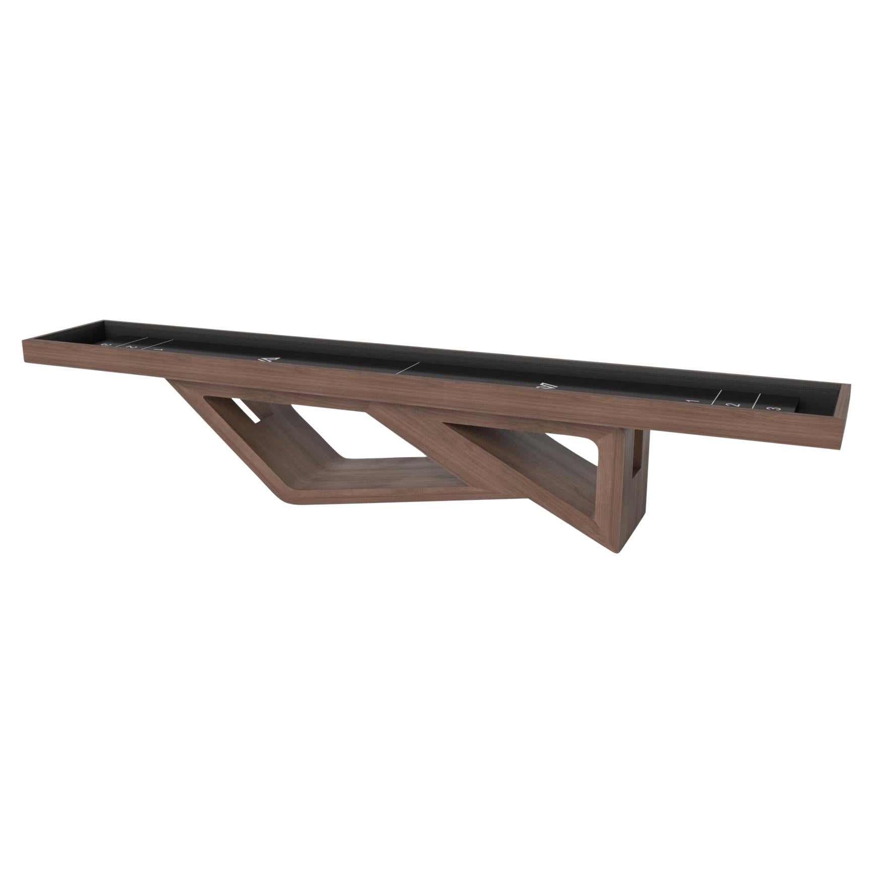 Elevate Customs Rumba Shuffleboard Tables / Solid Walnut Wood in 12' - USA