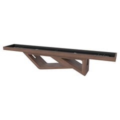 Tables de Shuffleboard Rumba de Elevate Customs / Solid Walnut Wood en 16' - USA