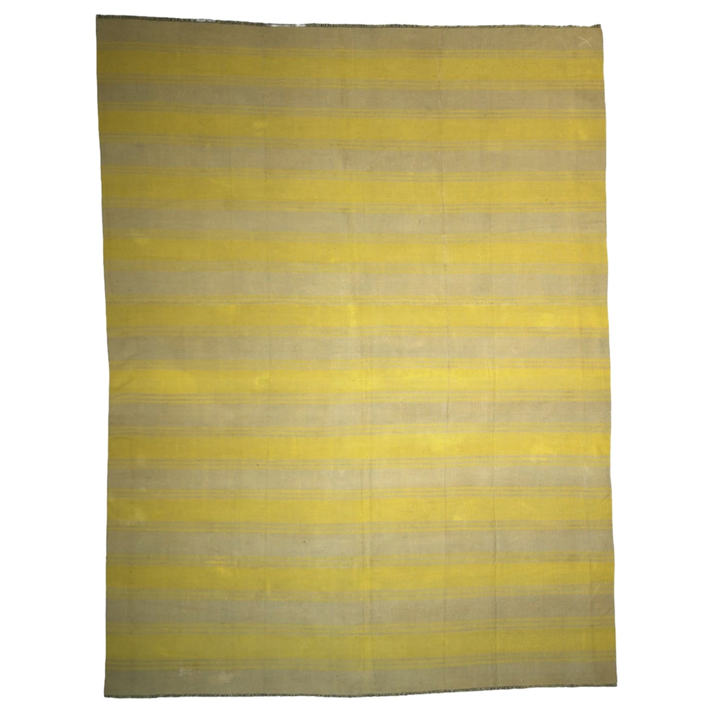 Vintage Dhurrie-Teppich mit Streifen, von Rug & Kilim