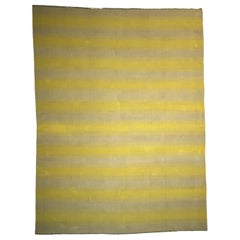 Retro Dhurrie Rug with Stripes, from Rug & Kilim