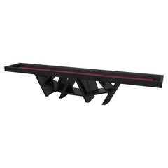 Elevate Customs Maze Shuffleboard Tables / Solid Pantone Black Color in 12' -USA