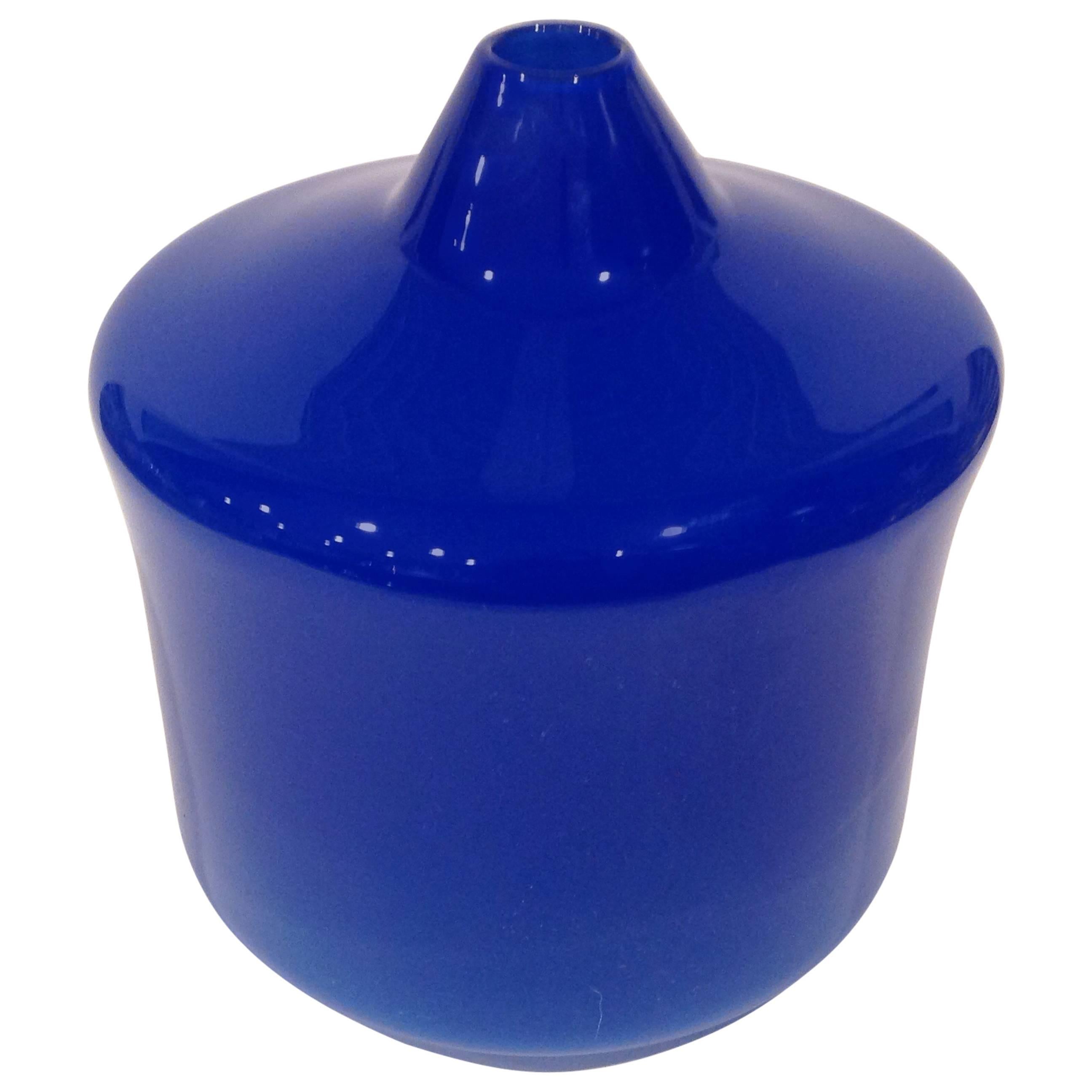 Ingeborg Lundin for Orrefors Expo Vase in Brilliant Blue For Sale