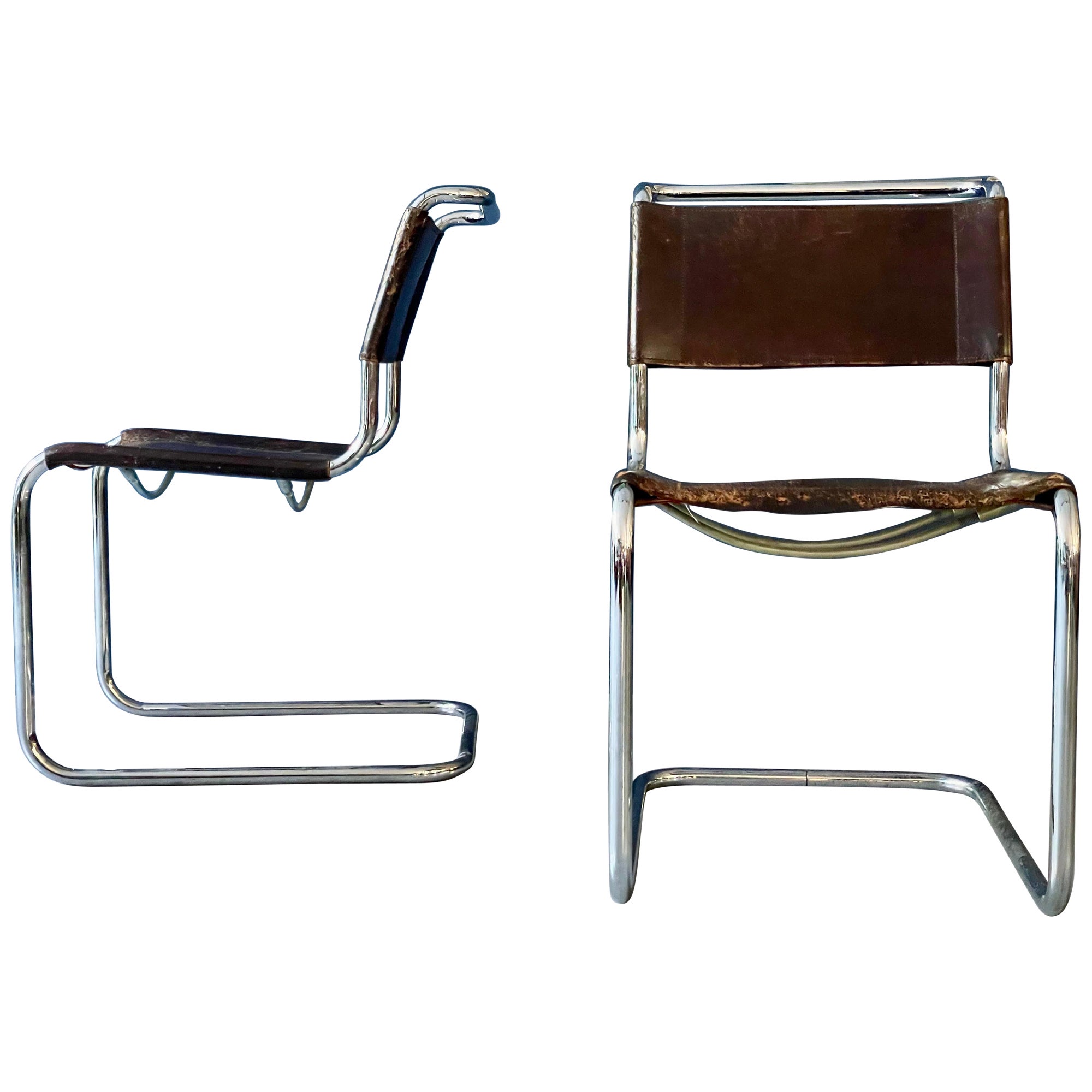 Pair of Mart Stam S33 Chairs