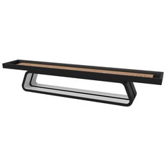 Elevate Customs Luge Shuffleboard Tables / Solid Pantone Black Color in 22' -USA