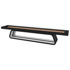 Elevate Customs Luge Shuffleboard Tables / Solid Pantone Black Color in 16' -USA