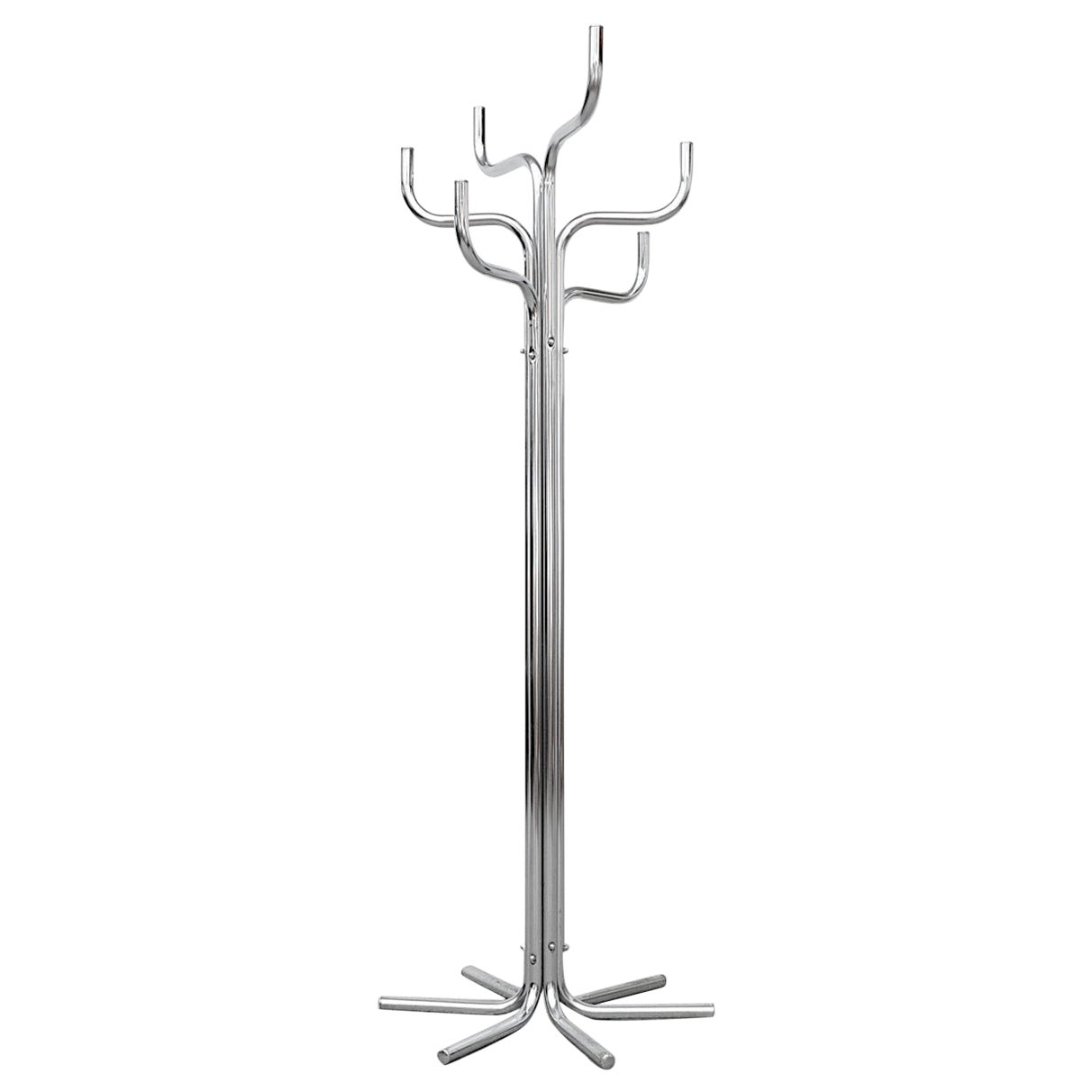 Appendiabiti ad albero in tubi d'acciaio stile Sidse Werner degli anni '70