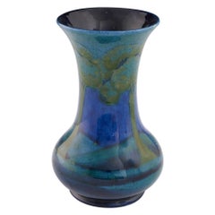 William Moorcroft Pottery Vase Moonlit Blue  c1925
