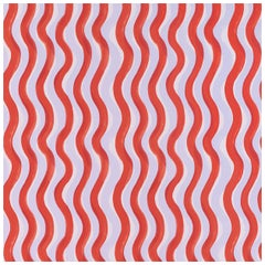 PETITE FRITURE Gaufrette Wallpaper Red by Les Crafties