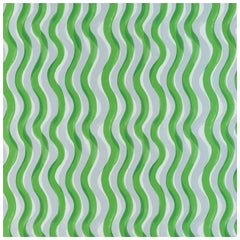 PETITE FRITURE Gaufrette Wallpaper Green by Les Crafties