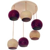 Six Italian Mid-Century Chandeliers by Reggiani