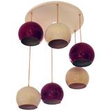 Six Italian Mid-Century Chandeliers by Reggiani