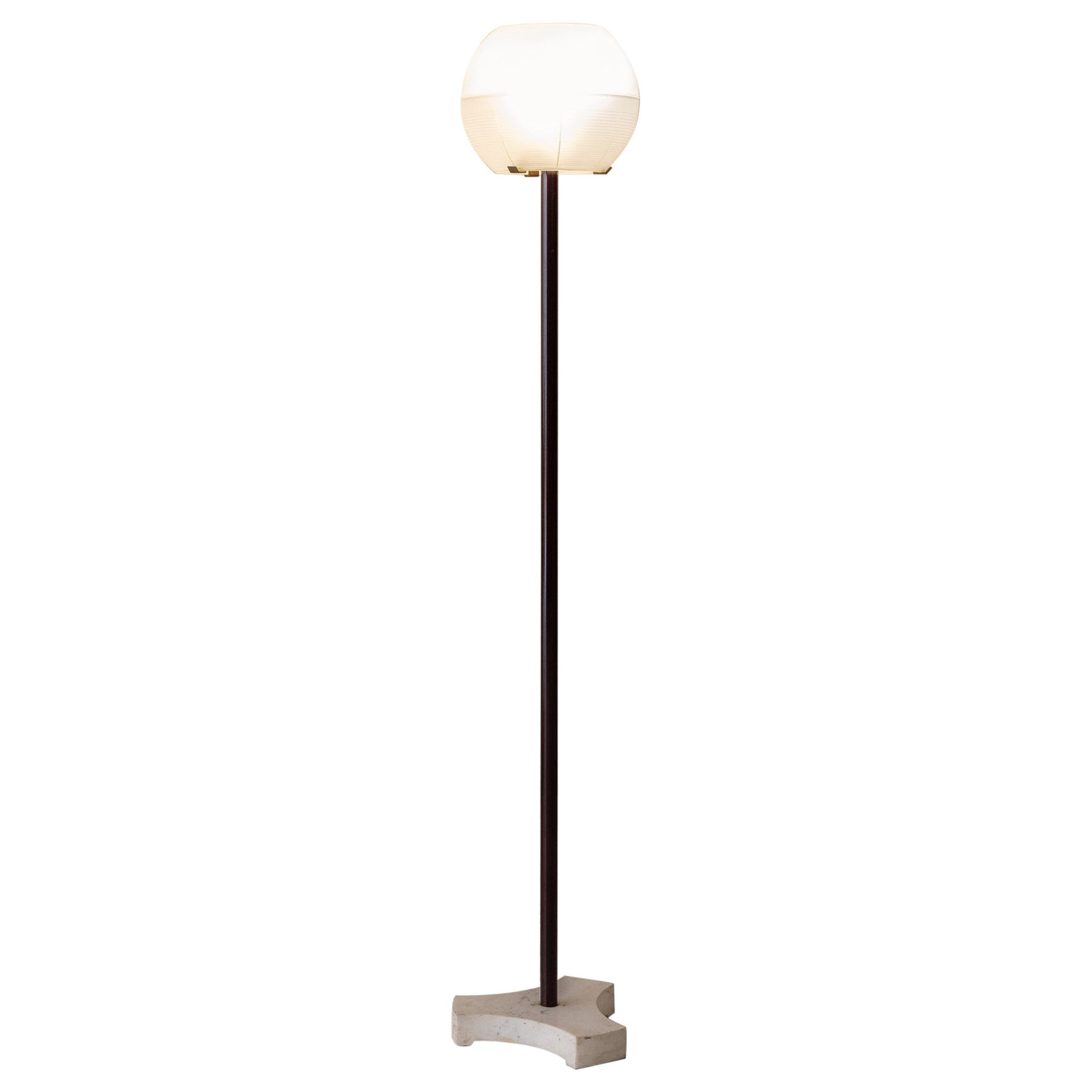 Midcentury floor Lamp mod. LTE 8 by Ignazio Gardella for Azucena, Italy 1956 For Sale